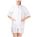 IWOWHERO Hairdresser Uniform Salon Gowns for Women Haircut Smock Stylists Salon Smocks Women s Overalls Haircutting Apron Hair Color Shampoo Salon Barber Cape Work Jacket Robe Zipper White 83X63cm