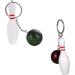 Buy Aweisile Mini Bowling Keychain - 8 Pieces Bowling Pins & Ball Key Trailer - Perfect Gift for Bowling Fans - Buy Online on GoSupps.com