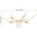 FRCOLOR Miss crystal hair comb Hair piece Metal bride decorate hair romantic wedding headpiece ornament hair accessories alloy gold hair accessories leaf prom accessories grace - Buy Online on GoSupps.com