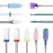 YHTSPORT Nail Drill Bits 11 Pcs Tungsten Carbide/Ceramic nail drill bits 3/32" Cuticle Drill Bit for Acrylic Gel and Cuticle Removal Electric Nail Files Accessories
