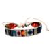 CALLARON 1pc Embroidered Ethnic Bracelet Tribal Jewelry Fabric Wirstlet Bracelets for Women Embroidered Wrist Chain Hand Bohemian Jewelry Rope Ribbon Cotton Rope Braided Rope Miss