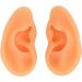 Soft Silicone Human Ear Model Set for Acupuncture Practice - 2 Pieces, Clear Structure - Ideal for Hospitals - Buy Online on GoSupps.com