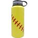 Gloryc 32oz Wide Mouth Softball Tumbler Cup | Stainless Steel Vacuum Insulated Travel Mug | 3 Piece Set with Two Lids | Perfect Gift for Coach, Men, Mom, Friends - Yellow - Buy Online on GoSupps.com