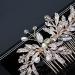 Bridal Bride Wedding Hair Comb Silver Crystal Headpiece Rhinestone Hair Accessories for Women and Girls Bride Bridesmaid - Buy Online on GoSupps.com