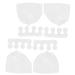 Toe Separators Toe Separators For Men Toe Spacers Hollow Design 2 Sets Transparent Silicone Thumb Valgus Orthosis Set For Overlapping Toes and Toes
