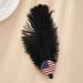 hgnxa World Sports Game Hair Clip Black Feather Hairpin Flags Duckbill Clip for German Italy Spanish Britain America USA - Buy Online on GoSupps.com