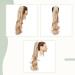 24 Curly Claw On Ponytail Extension Matte Wavy Clip Synthetic Hairpiece Dark Blonde Mix Bleach Blonde - Buy Online on GoSupps.com