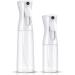 2 Pack Clear Hair Spray Bottles - Fine Mist Continuous Spray for Hairstyling, Cleaning, Plants, and Skin Care - 5.4oz and 10oz - Buy Online on GoSupps.com