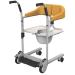 Steel Transport Wheelchair Multifunctional Elderly Disabled Full Body Patient Transfer Lifter Portable 3 in 1 Bathroom Wheel Chair 150kg Load for Adults Handicap Elderly Yellow