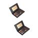 FRCOLOR 2pcs 18 18 Shadow Palette Shimmer Eye Shadow Glitter Eyeshadow Palette Women Eyeshadow Powder Blendable Eye Shadow Eye Shadow Palettes Eyeshadow Matt Cosmetic Matte Woman 1 Count (Pack of 1) Blackx2pcs