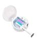 Portable deep UV disinfectant holder for toothbrush sterilization organizer for toothbrush cleaners for trips and family suitable for all types of toothbrushes in white.
