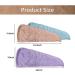 Microfiber Hair Towel Set - 3 Absorbent Hair Drying Wraps for Curly Long & Thick Hair | Fast International Shipping - Buy Online on GoSupps.com