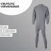 Sherwood One-Piece Functional Children's Underwear - Long-Sleeved Zippered Cold Weather Sweat Suit in Black & Gray - Perfect for International Shipping - Buy Online on GoSupps.com