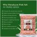 90's MILL Rock Salt Chunks | Ancient Crystal Sendha Namak with Natural Trace Minerals | Natural Whloe Saindhava Lavana Crystal Rock Salt Chunks Granules Rich In Calcium Potassium-850GM*6Pack - Buy Online on GoSupps.com