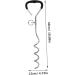 Milist Dogs Pile Floor Anchor: Durable Metal Spiral Dog Tie-Out Stake for Secure Outdoor Pet Leash - Buy Online on GoSupps.com