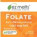 EZ Melts Folate L-5-Methylfolate 1,667mcg DFE | Sublingual Vegan Vitamins, Natural Orange Flavor | 60 Fast Dissolve Tablets - Buy Online on GoSupps.com