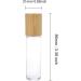 10pcs 10ml Clear Glass Roller Ball Bottles with Bamboo Lids for Essential Oils - Refillable and Eco-Friendly - Buy Online on GoSupps.com