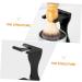 Doitool 5-Piece Shaving Set - Premium Razor Brush Stand & Holder for Men - Black Acrylic & Wood - Perfect Gift for Grooming - Buy Online on GoSupps.com