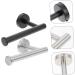 Solustre 6-Piece Bathroom Accessories Set - Stainless Steel 304 Hooks & Holders for Towels Toilet Paper & Slippers - Nail-Free Under Cabinet Storage - Buy Online on GoSupps.com