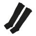 Compression stockings with an open toe area compression stockings to relieve leg pain elastic nylon for women for fitness (S/M) S/M black