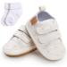 Anti-Slip PU Leather First Walking Shoes for Baby Boys and Girls | 12-18 Months | White - Buy Online on GoSupps.com