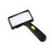 10x Handheld Portable Magnifier LED 10x Hd Magnifying Glass 110mm Large Lens for Elderly & Students Reading Small Prints Newspaper Learning Map Made in China