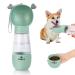 Philorn drinking bottle dogs for 350ml dog drinking bottle portable dog drinking bottle cat pet water bottle with 200 ml dog food mugs travel bpa-free 100% leak-proof mint green