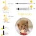 Vibury Mini Pet Feeding Syringes - 12 Silicone Nipples for Puppies Dogs & Cats - Ideal for International Shipping - Buy Online on GoSupps.com