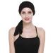 FocusCare Headwraps For Women Soft Bamboo Chemo Patients Black
