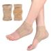 1 Pairs of Moisturizing Soft Gel Heel Socks Breathable Open Toe Socks for Dry Cracked Skin Hydrating Day and Night Care Skin Nude - Buy Online on GoSupps.com