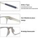 Mcoorn 2 Pack Reading Glasses - Flexible Lightweight Anti-Blue & Anti-Reflective for Men & Women (Black & Gray) - 2.5x Magnification with Case - Buy Online on GoSupps.com