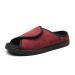 VEACAM Women Diabetic Slippers Arthritis Edema Shoes Adjustable Memory Foam House Shoes Open Toe Swollen Feet Sneakers 5.5 Red
