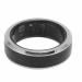 Smart Health Ring 316 Stainless Steel and Ceramic Temperature Detection Health Tracker Smart Ring Black with APP for Sleep Monitoring (9#) 7#