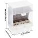 JVHLOV Transparent Bird Feeder for Budgies Parrots & Parakeets - Automatic Cage Feeder for Easy Feeding - Buy Online on GoSupps.com
