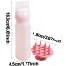 2 pcs Root Comb Applicator Bottle with 2 Scalp Massager Shampoo Brush 6 Ounce Plastic Squeeze Bottle Applicator Brush Home Salon Hair Coloring and Scalp Treatment Tool(Pink) - Buy Online on GoSupps.com
