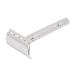Ruilogod Men Metal Silvery T Shape Double Edge Trimmer Shaving Razor