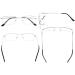 Eyekepper Spring Hinges Reading Glasses - Flexible Memory Titanium Bridge for Men & Women (+1.75 Silver) - International Shipping Available - Buy Online on GoSupps.com