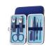 1 Set of Nail Clippers Kit Nail Grooming Kit Manicure Set for Men and Boys As a Gift for Nail Care(7 PCS Blue)
