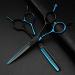 Hair Cutting Scissors 5.5 Inch Professional JP 440c Blue Black Cut Hair Cutting Scissors Haircut Thinning Barber Haircutting Shears Hairdresser Scissors Set