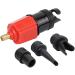 Air Inflator Valve Adapter Multifunction Inflatable Schrader Valve Adapter Accessory Air Pump Converter for Valves for Inflatable Canoe Kayak Boat Raft Foot Pump Electric Pump - Buy Online on GoSupps.com