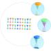 Buy HOMSFOU 100 STK Mini-Sand Timer - Colorful Hourglass for Students & Classroom | 5-Pack 6.7x2.8cm - Perfect for Learning & Play - Buy Online on GoSupps.com