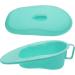 EXCEART Green Bedpan with Lid and Handle for Men, Women, Elderly - Hospital/Home, Bedridden Patient - Buy Online on GoSupps.com