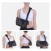 Adjustable Arm Sling for Shoulder Immobilization & Support - Breathable Black Shoulder Brace - One Size Fits All - Buy Online on GoSupps.com