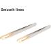 Precision Eyebrow Tweezers Set - 2 Pieces for Perfect Brows | Daily Beauty Tools for Women | Ideal for Ingrown Hair - Buy Online on GoSupps.com