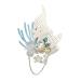 FRCOLOR 1pc Wedding Tiara Hair Barrette Bridal Headpieces for Wedding Bride Hair Clip Beach Party Hair Headdress Girl Hair Clips Bridal Hair Clip Crystal Headpiece Headband