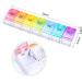 Buy Opret 7-Day Rainbow Pill Organizer | Small Oak Medication Box for Easy Daily Use - Buy Online on GoSupps.com