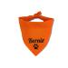 Personalized dogs bandana adjustable dogs triangle neckerchief desired name embroidered name of the dog cotton dogs bandana headscarf dog hill cloth triangle (l orange) l orange