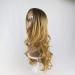 New European and American gradient wig ladies long curly hairpure white Grandma ash