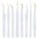 Tweezers for Eyelash Extension Eyebrow Stainless Steel Set Beauty Precision Tweezers Makeup Tools