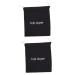 DRESSOOS 2pcs Hair Dryer Storage Bag Joy Brand Hair Dryer Fryer Clear Makeup Bag Make up Bag Fabric Black
